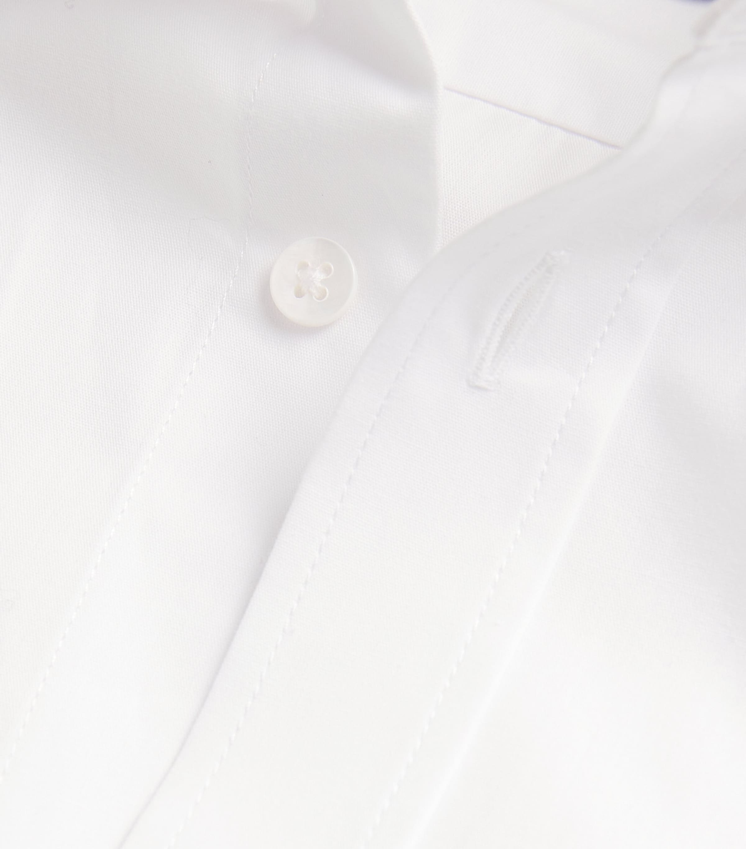 With Nothing Underneath Womens Poplin The Boyfriend Shirt White Image 5