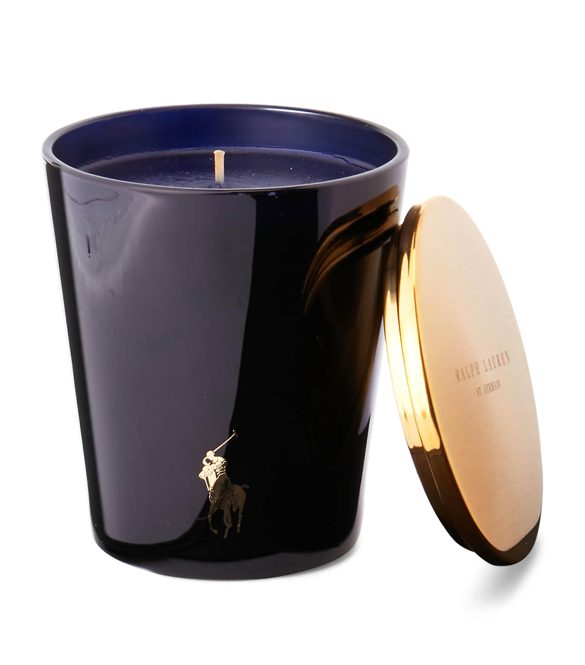 Round Hill Candle (265g) NAVY / GOLD Image 3