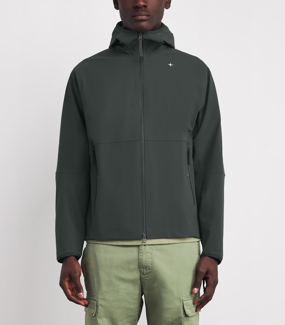 Stretch-Jersey Zip-Up Hoodie V0059 Image 3