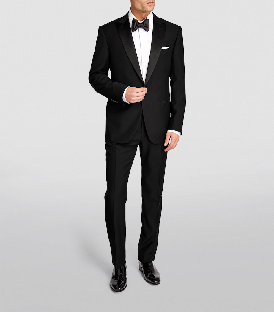 Wool-Satin 2-Piece Tuxedo 020-BLK Image 2