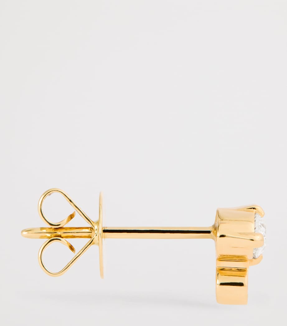 Yellow Gold and Diamond Sky Single Earring YELLOW GOLD Image 4