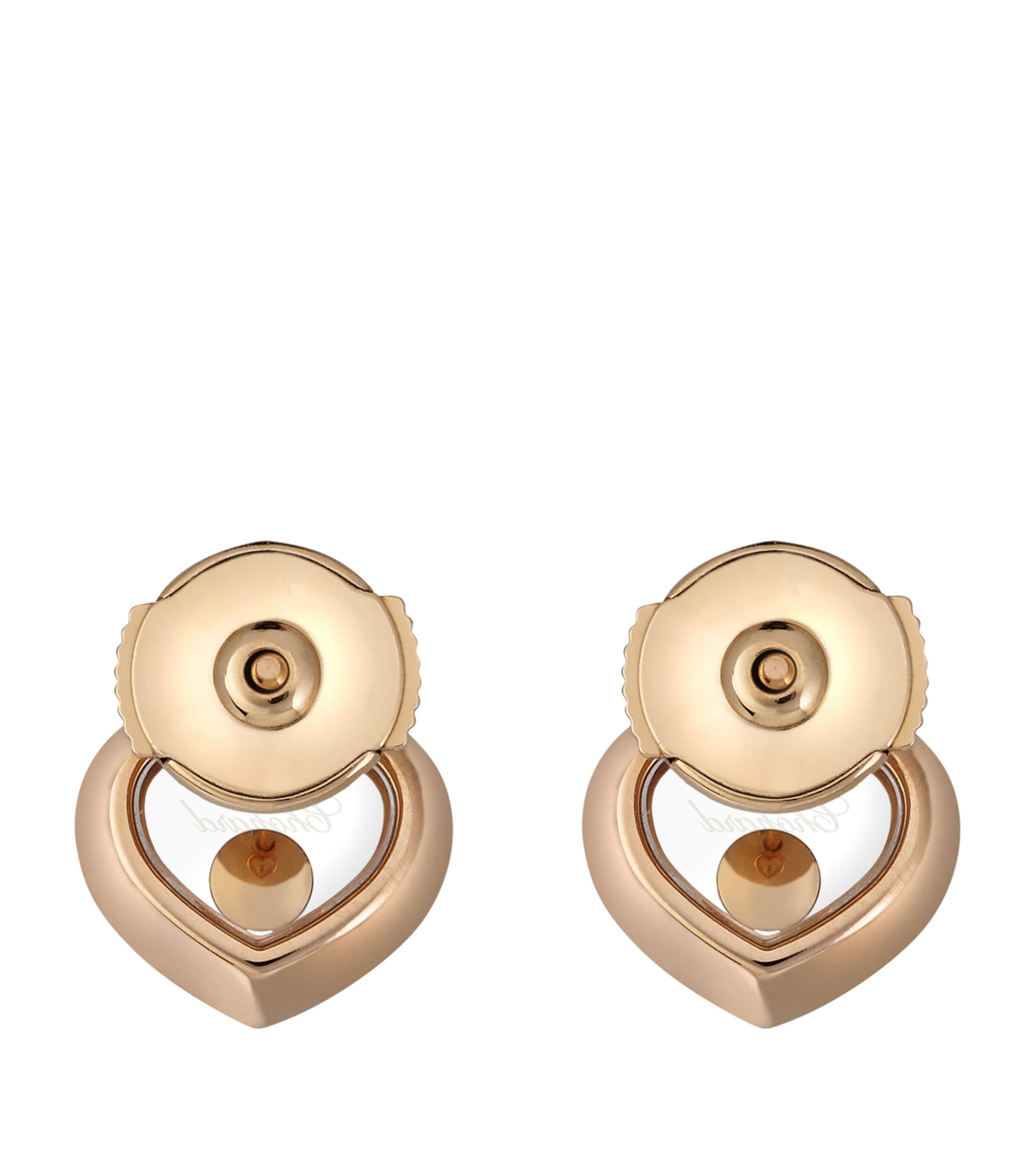 Rose Gold And Diamond Happy Diamonds Icons Earrings 18K ROSE GOLD Image 5