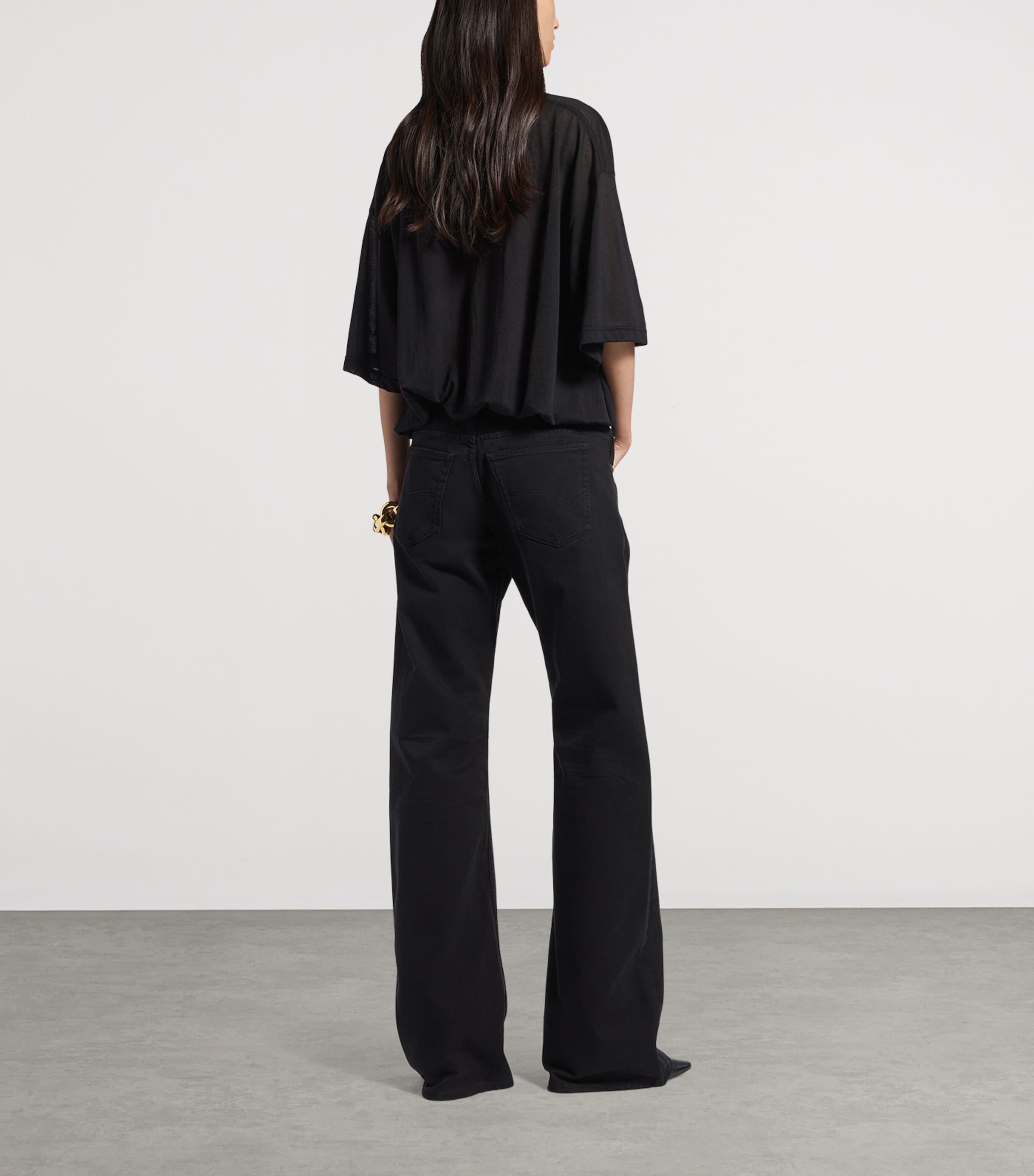 Balenciaga Womens Cotton-Blend T-Shirt Bodysuit Image 3