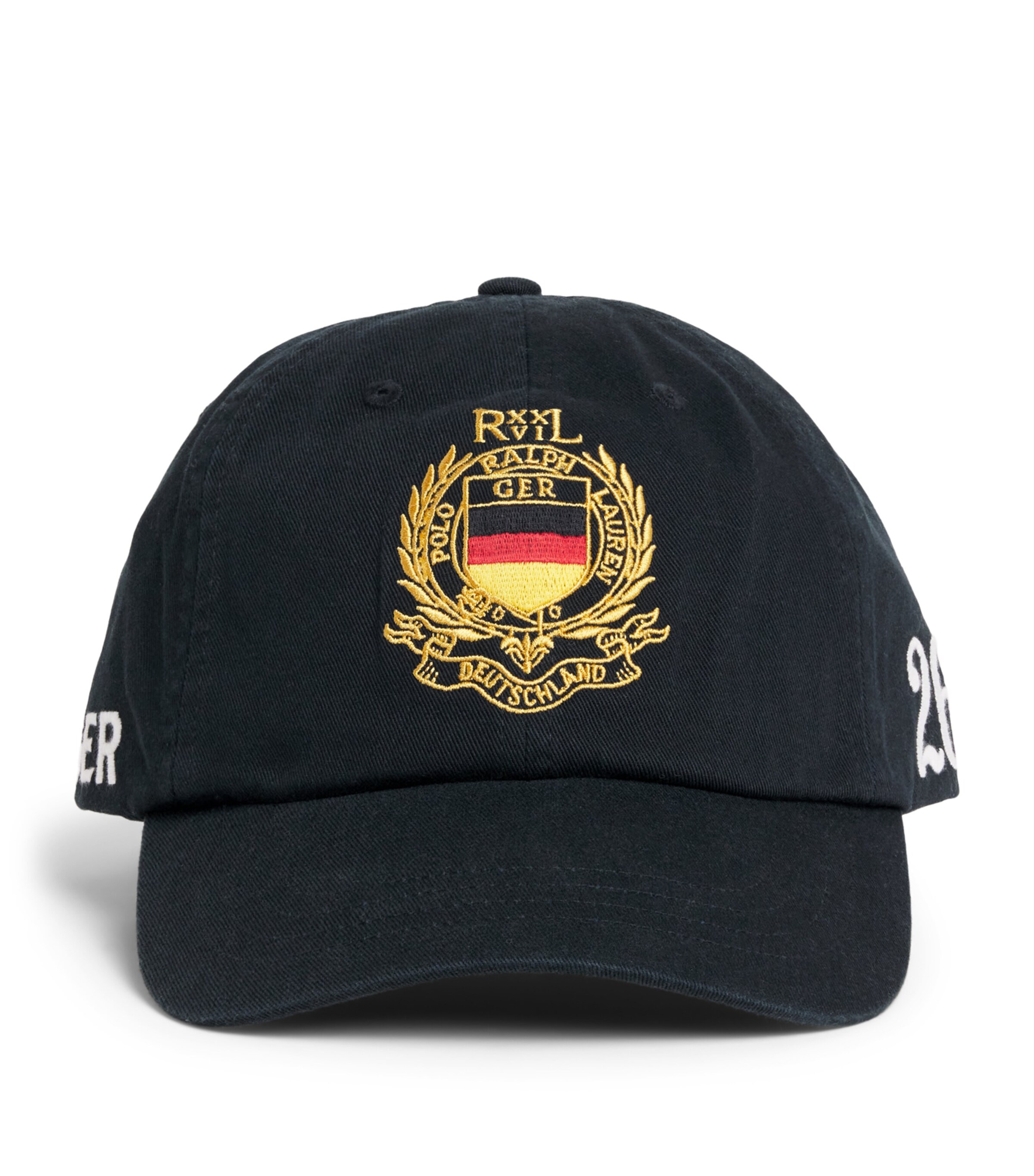Polo Ralph Lauren Cotton Twill Germany Crest Baseball Cap Polo Black Image 1