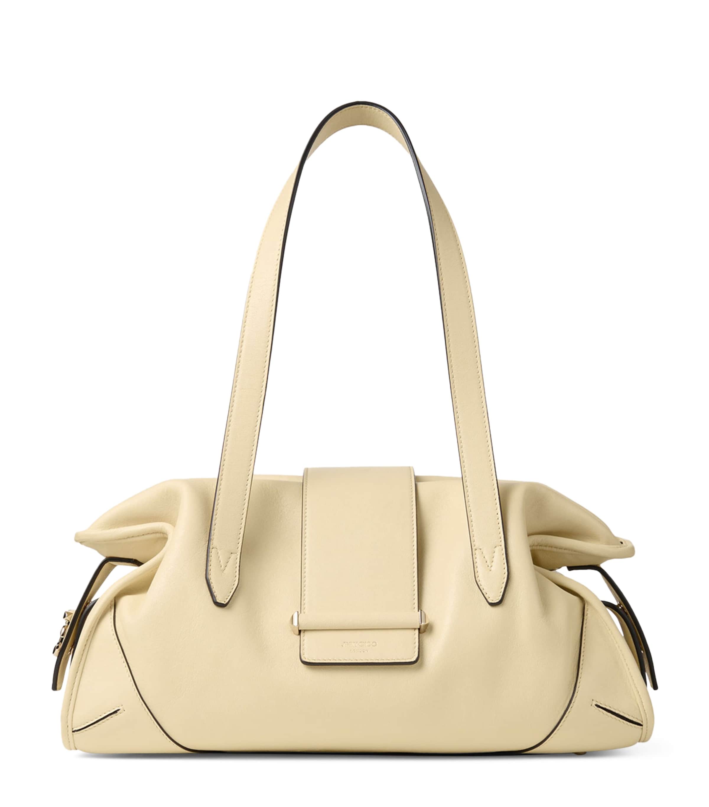 Medium Leather Bar Holdall Bag BUTTERMILK/SHINY GOL Image 1