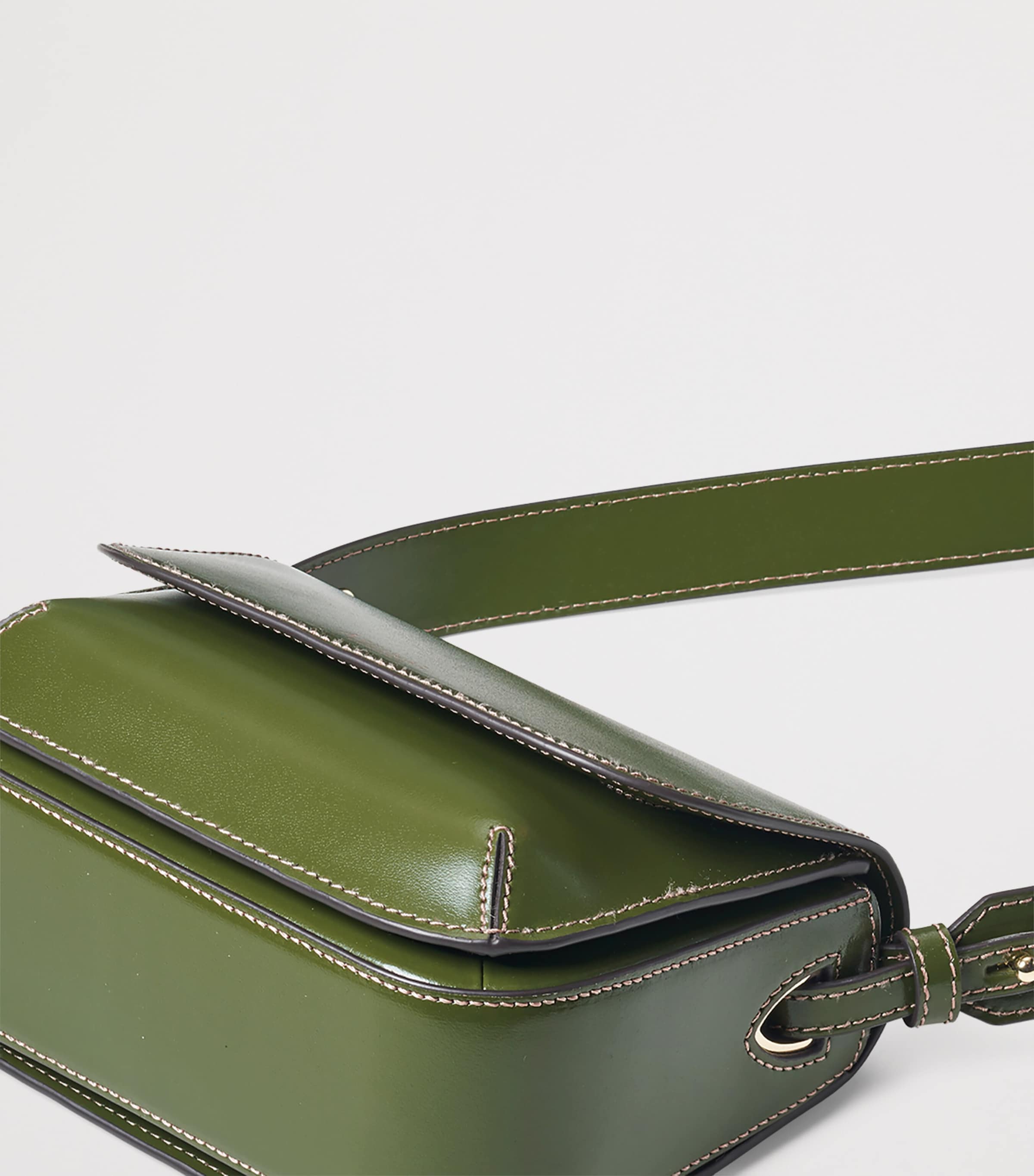 Aspinal Of London Leather Ella Cross-Body Bag Mossgreen Image 6