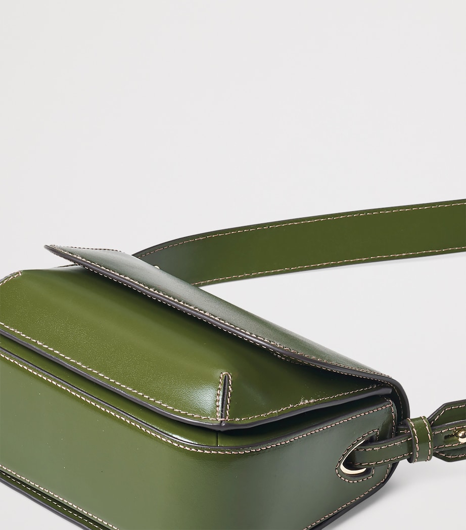 Aspinal Of London Leather Ella Cross-Body Bag Mossgreen Image 6