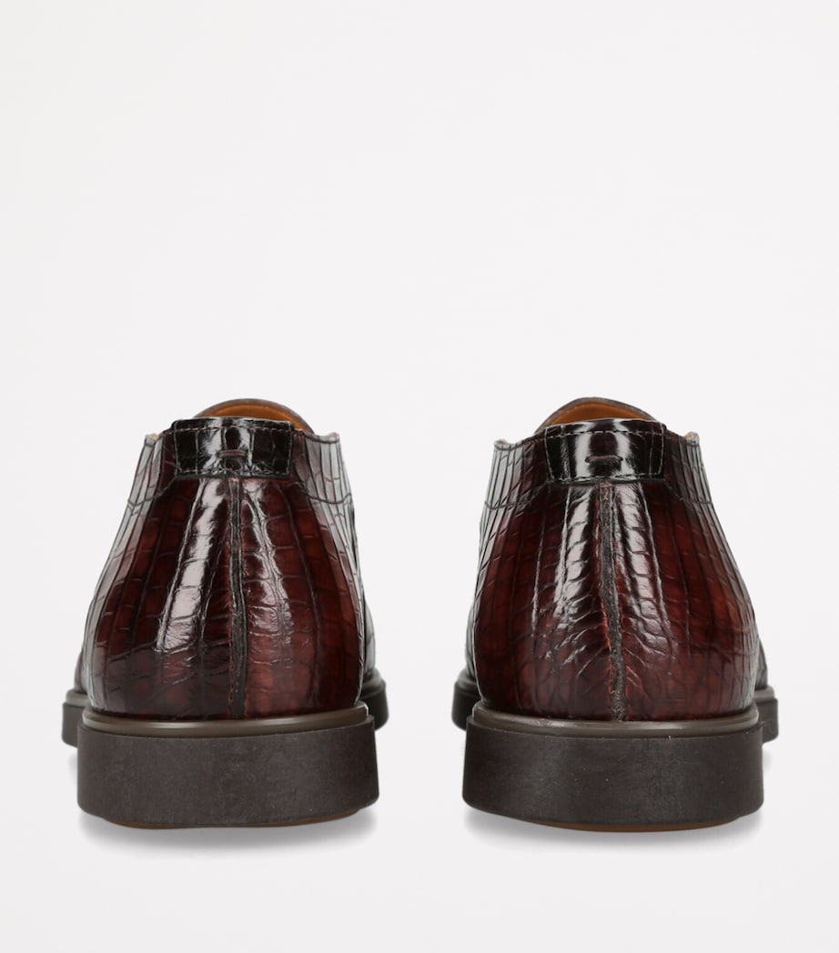 Crocodile Pariaso Mid-Top Loafers BROWN Image 2