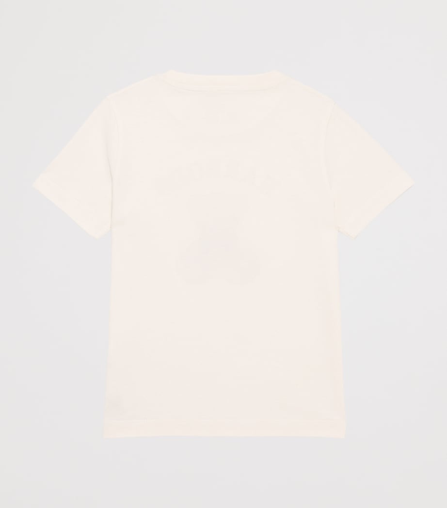 Harrods Cotton Jersey Henry Bear T-Shirt Ivory Image 2