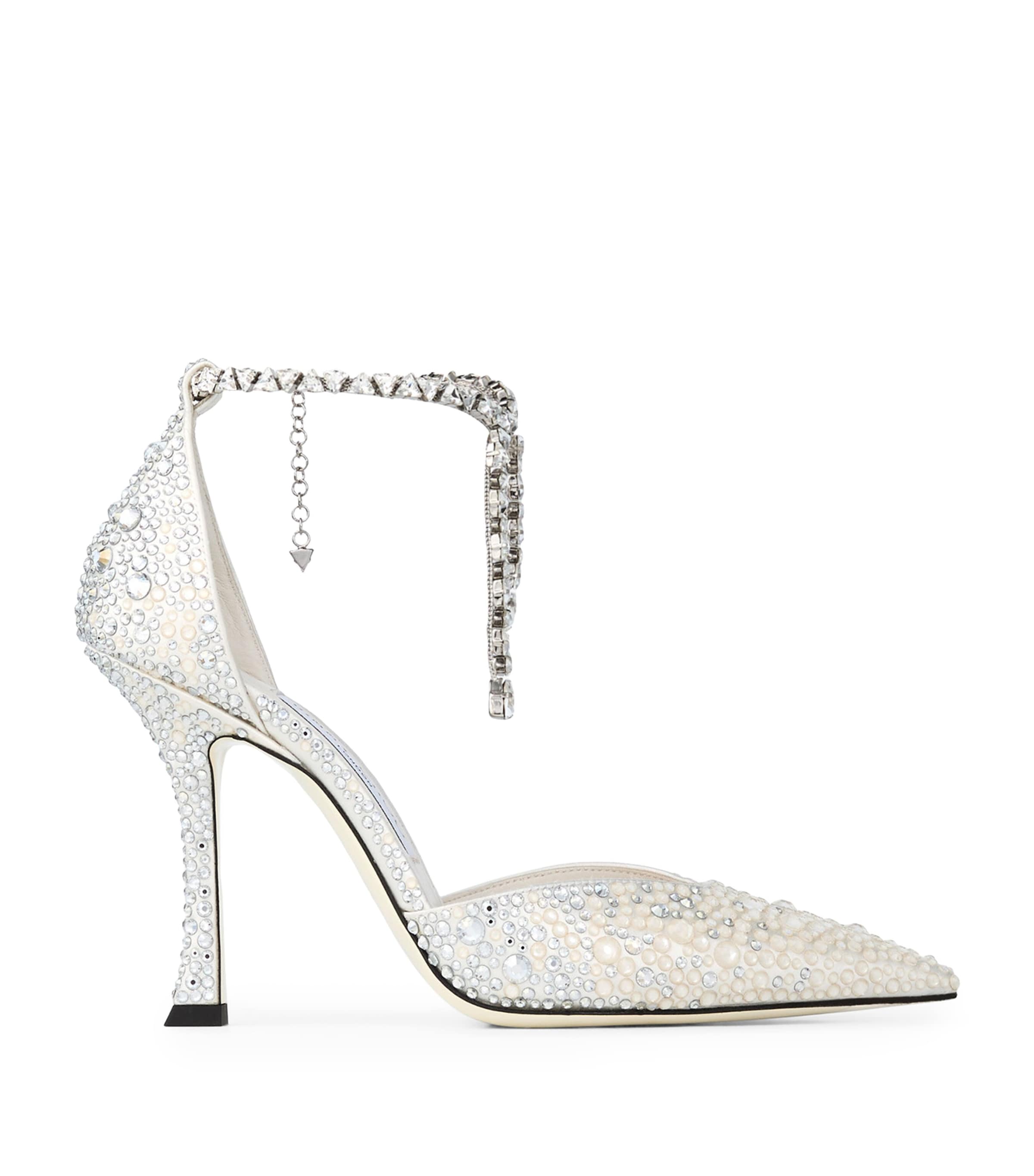 Jimmy Choo Pointed High Heels In Ivory
