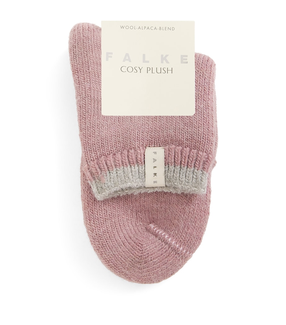 Falke Womens Cosy Plush Slipper Socks Rosewater Image 1