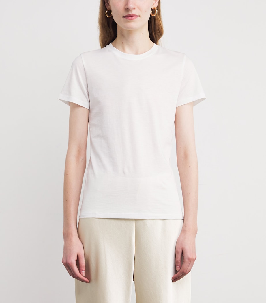 Pima Cotton Essential T-Shirt OPTIC WHITE-137OWT Image 8