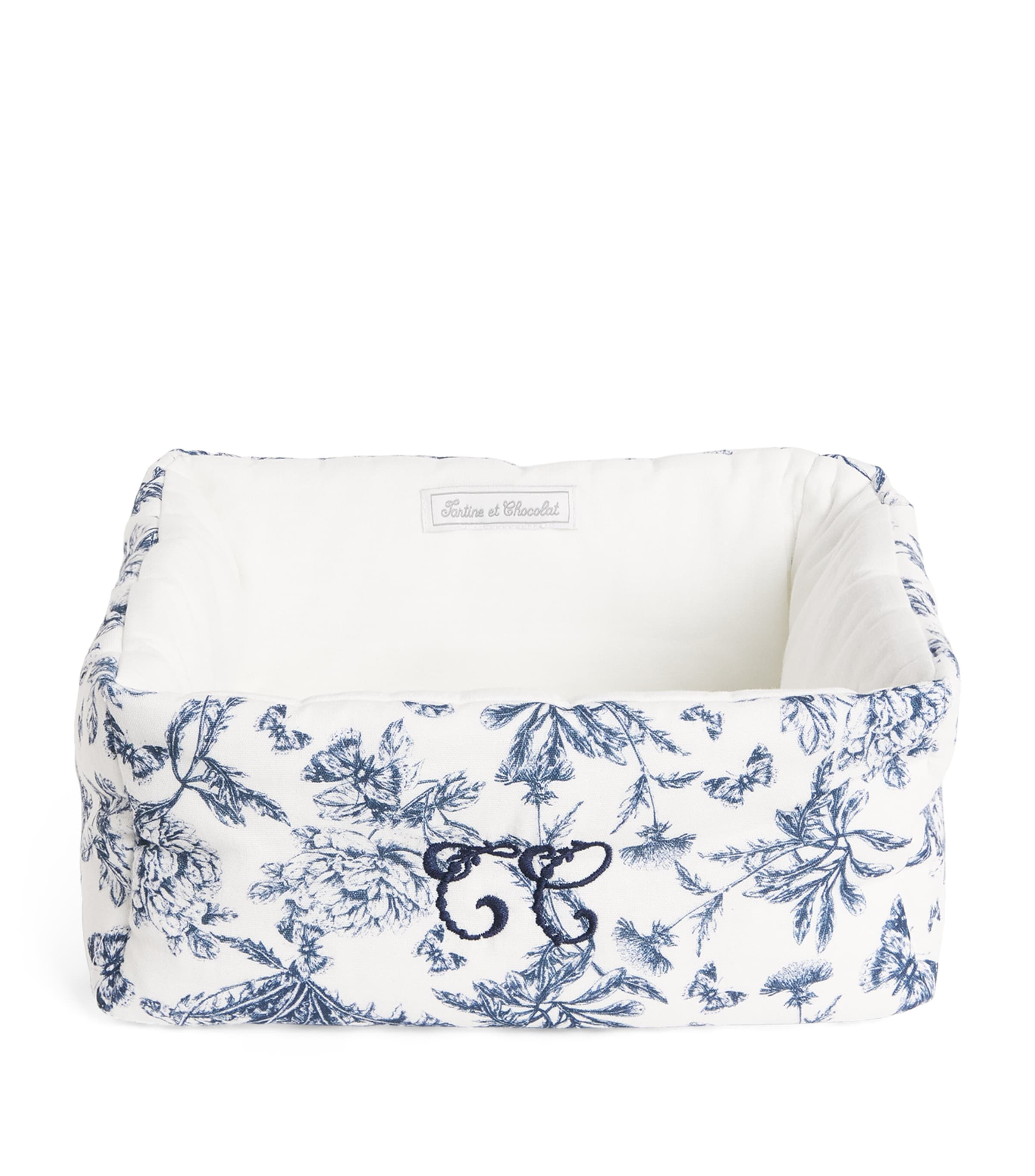 Tartine et Chocolat Cotton Padded Storage Basket Image 1