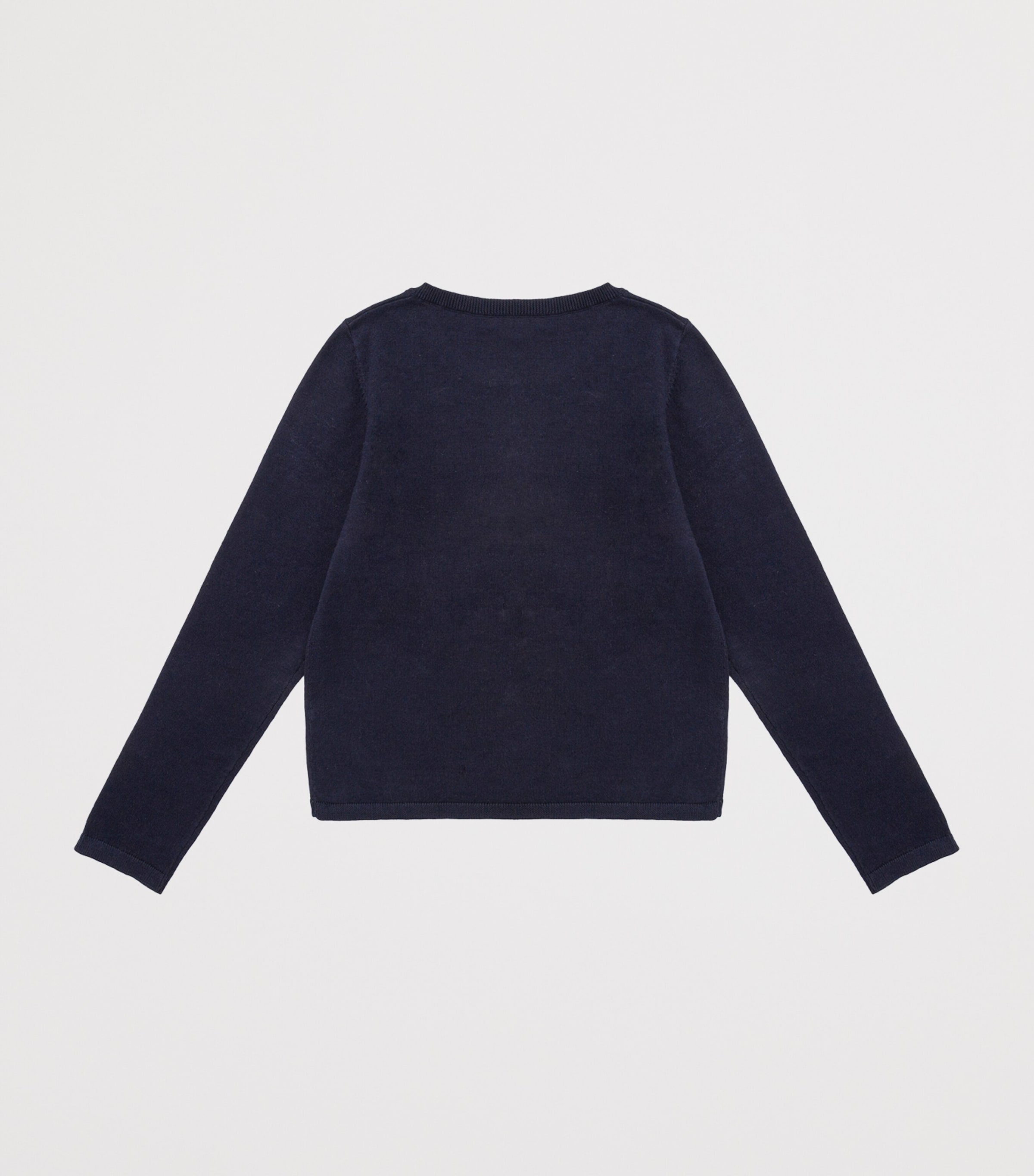 Bonpoint Wool Embroidered Cardigan (10-12 Years) Upb Marine Image 2