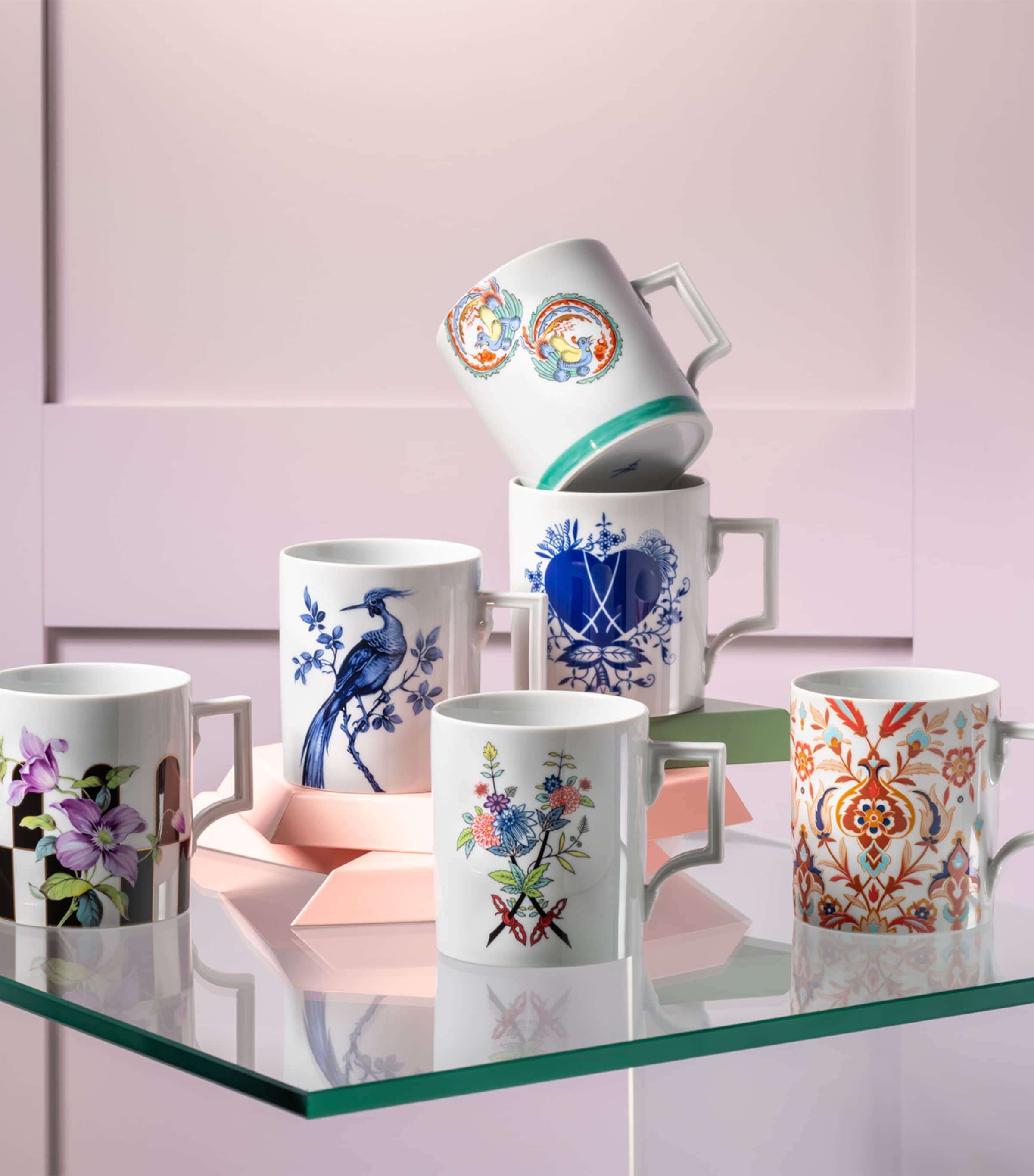 Meissen Porcelain Blue Passion Mug Image 2