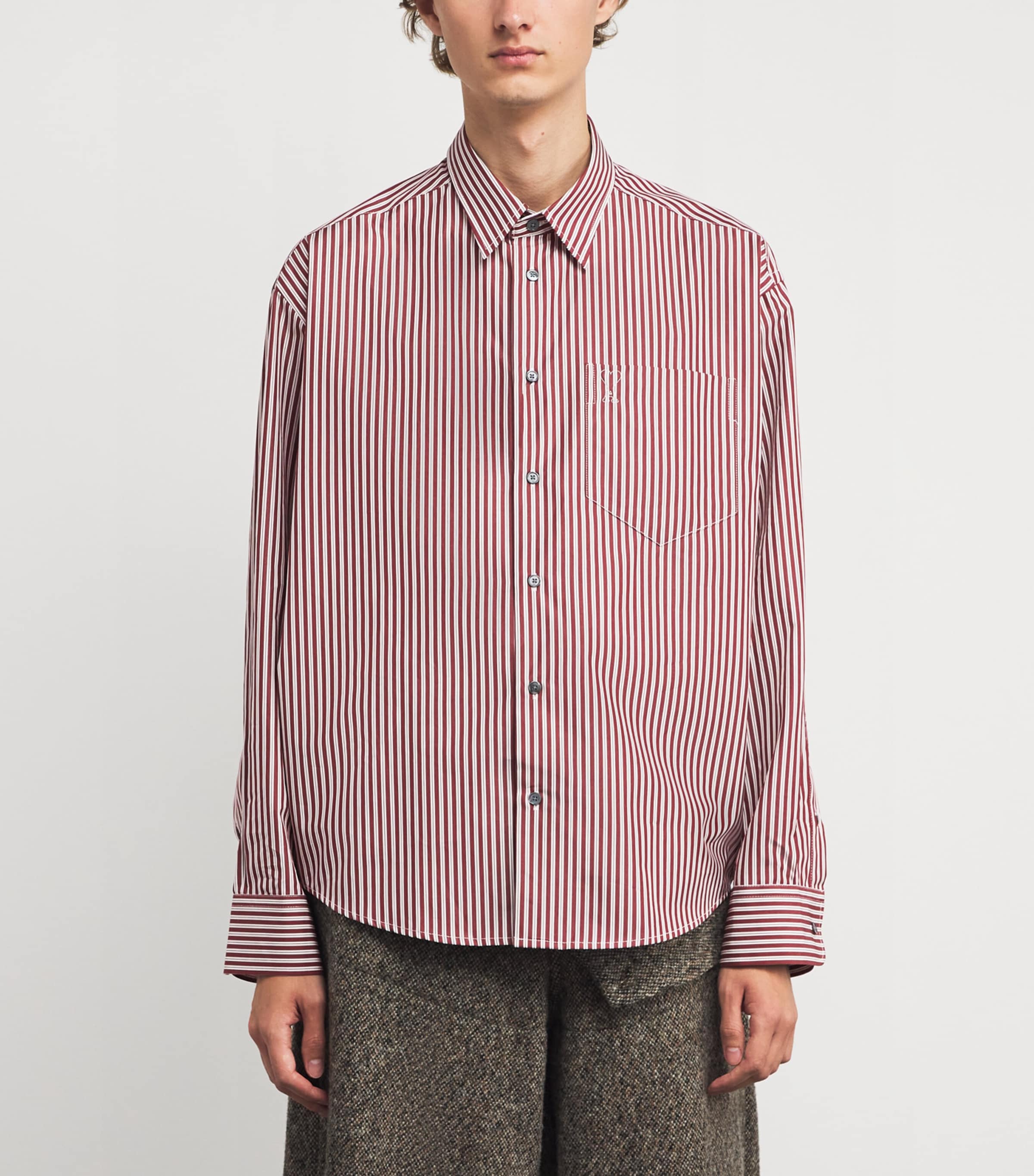 Stripe Ami de Coeur Shirt 693 - CERISE/BLANC/NOIR Image 3