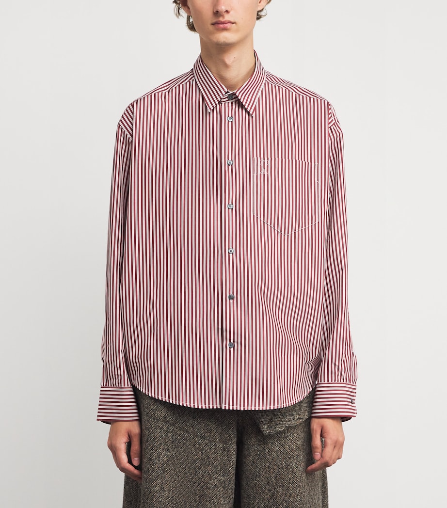 Stripe Ami de Coeur Shirt 693 - CERISE/BLANC/NOIR Image 3