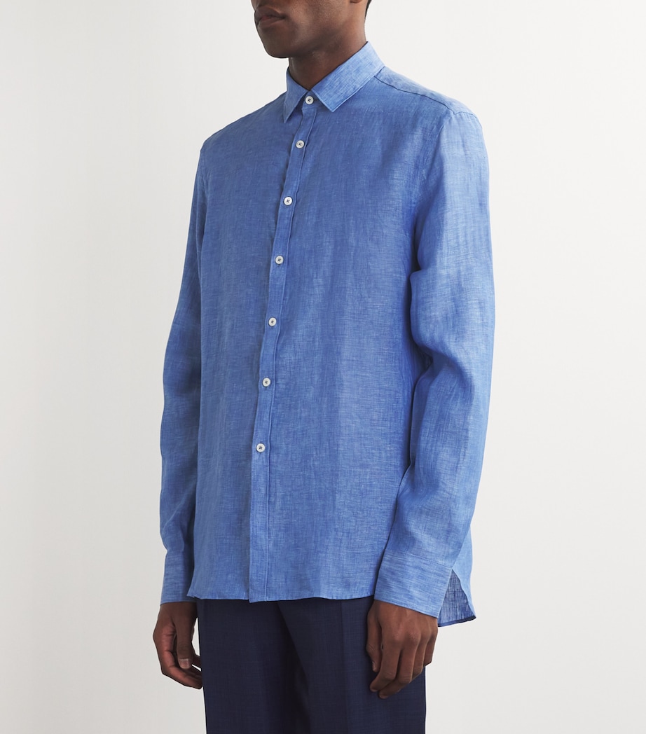Canali Mens Linen Shirt Image 3