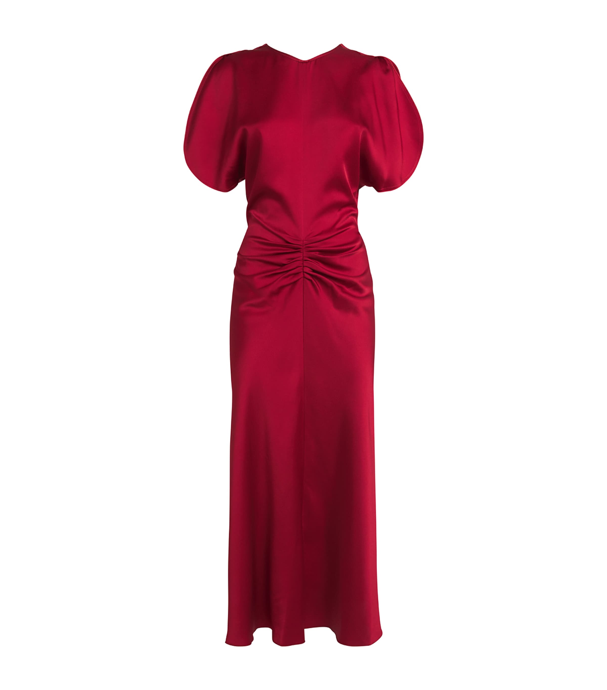 Victoria Beckham Ruched Waist Midi Dress