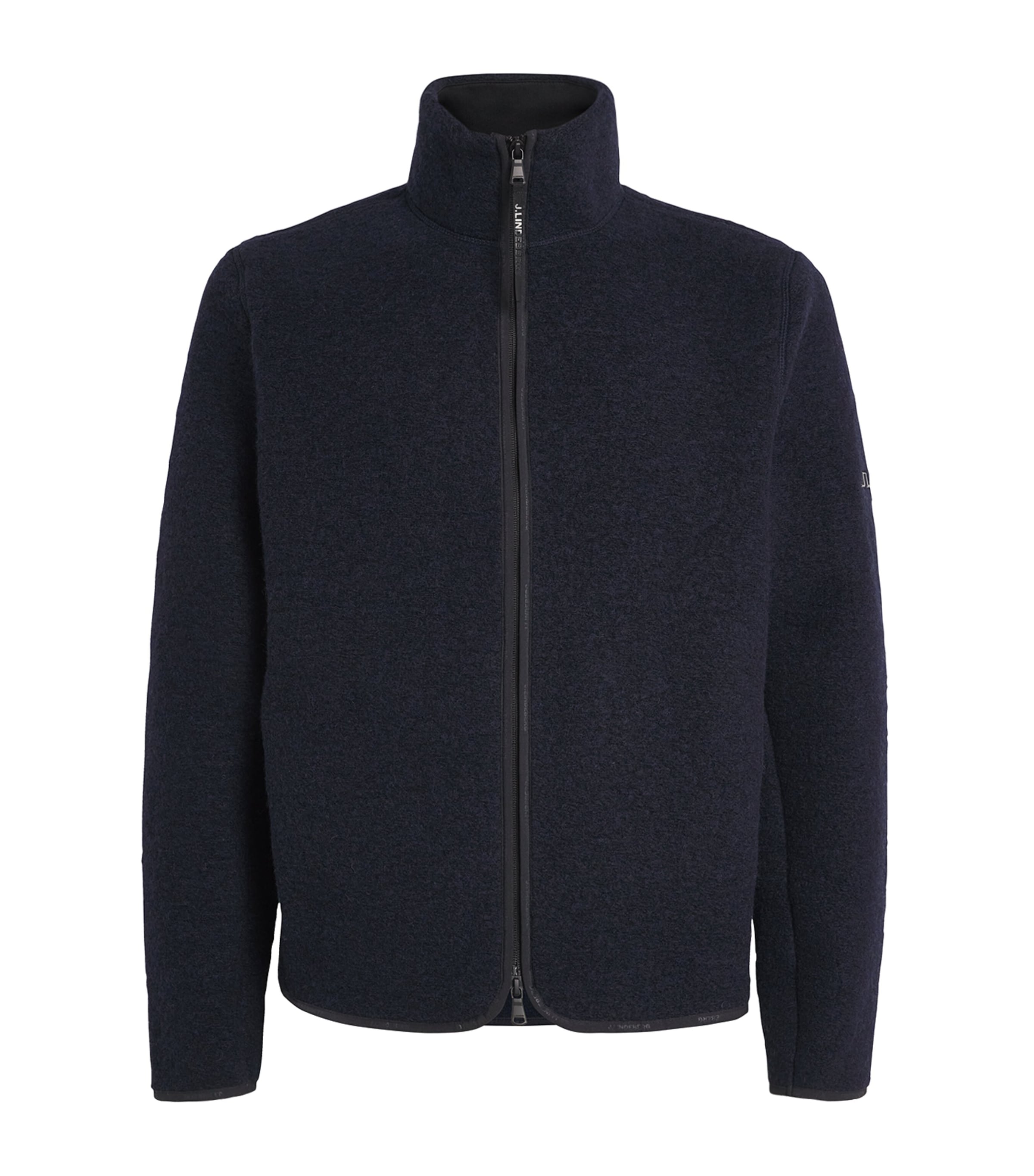 J. Lindeberg Wool-blend Fleece Dustin Jacket In Blue