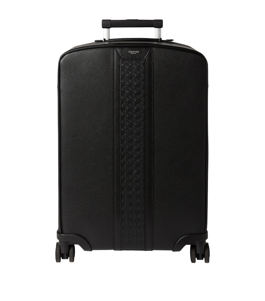 Calfskin Hard Carry-On Suitcase (55cm) BLACK Image 1
