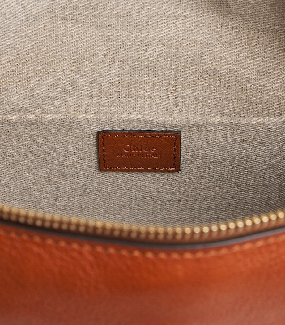 Medium Leather Marcie Shoulder Bag CLAY BROWN Image 4