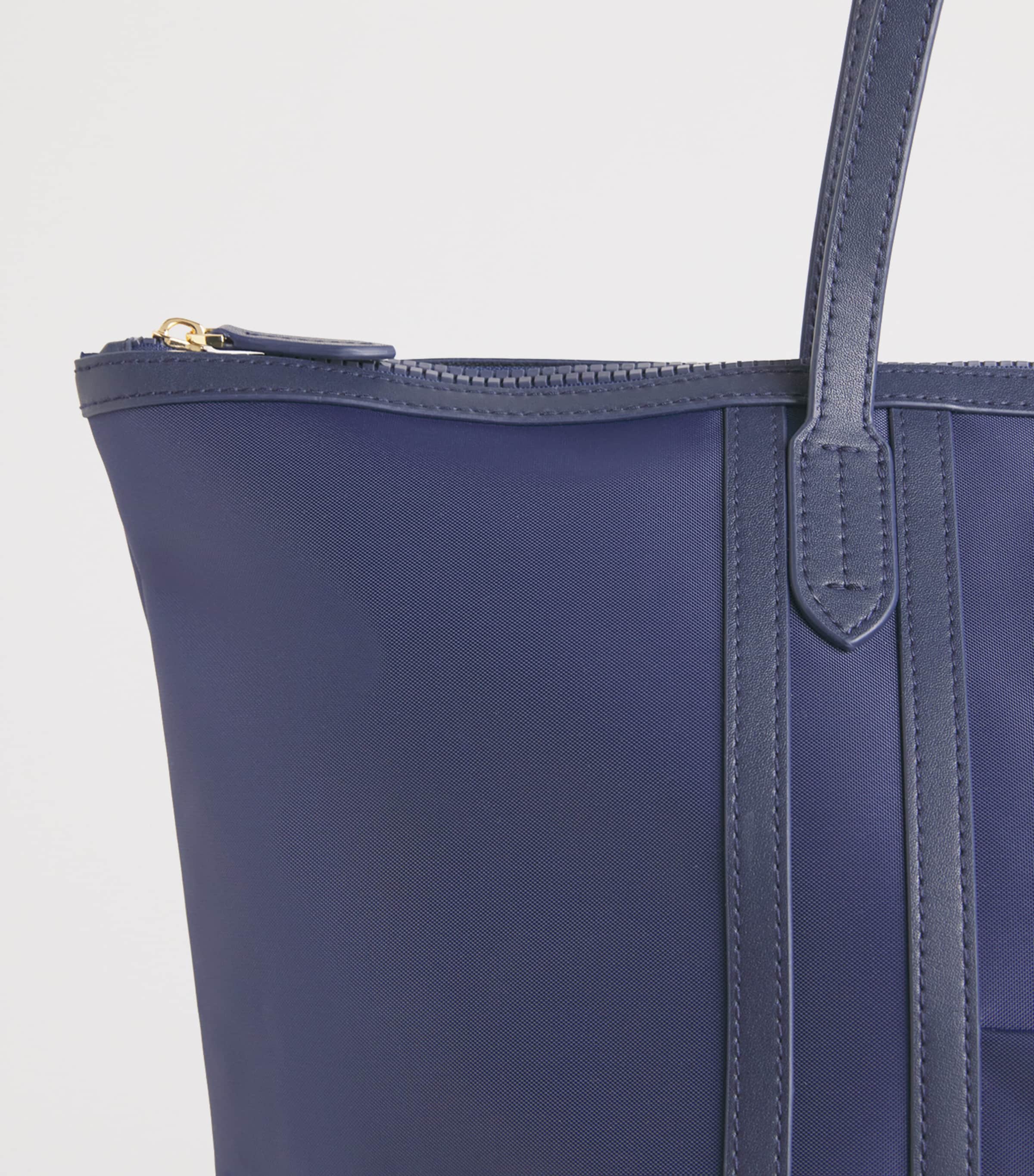 Harrods Nylon Jetsetter Tote Bag Navy Image 5