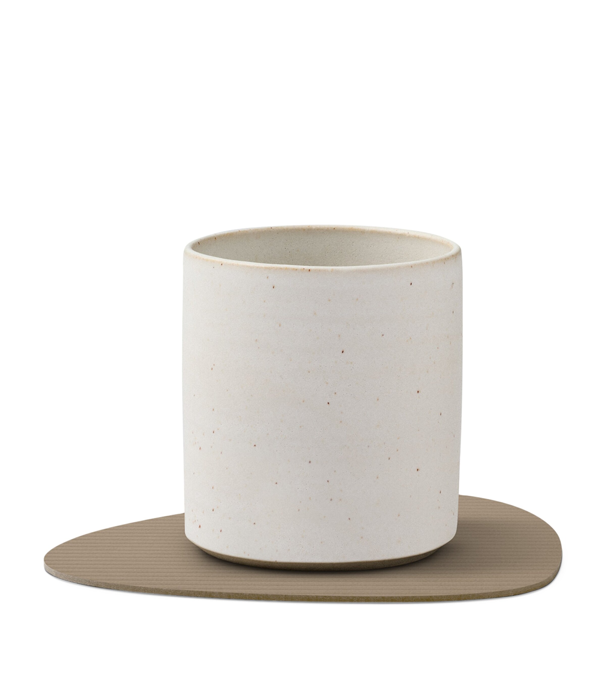 Curve Corduroy Coasters (Set of 4) CLAY BROWN Image 2