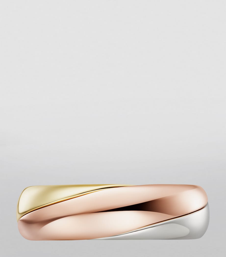 Medium White, Yellow, Rose Gold and Diamond Trinity One Ring MIXED GOLD Image 4