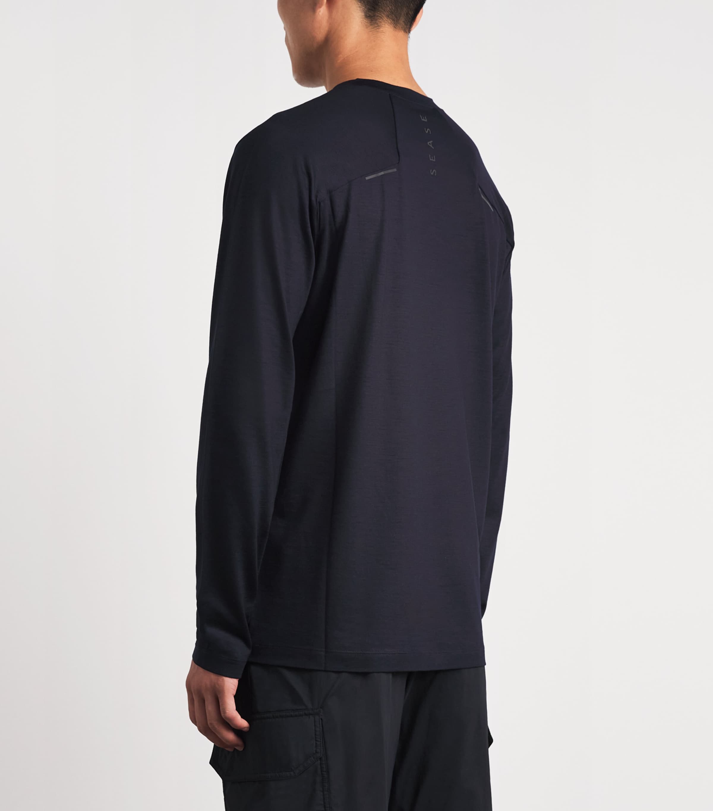 Sease Mens Merino Wool Base Layer Midnight Blue Image 5