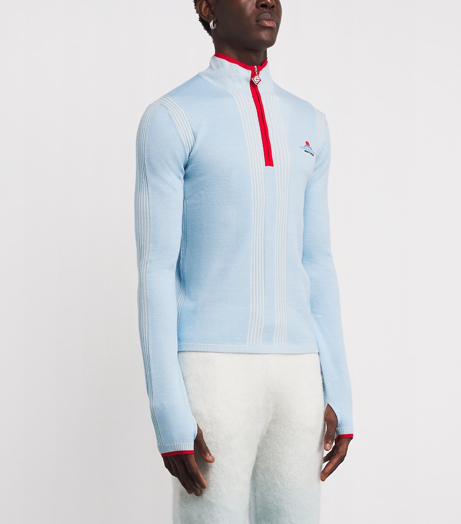 Merino Wool-Blend Base Layer BLUE Image 3