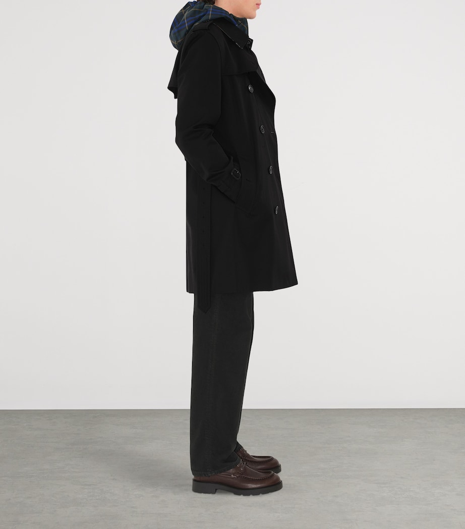 Mid-Length Kensington Heritage Trench Coat BLACK Image 3