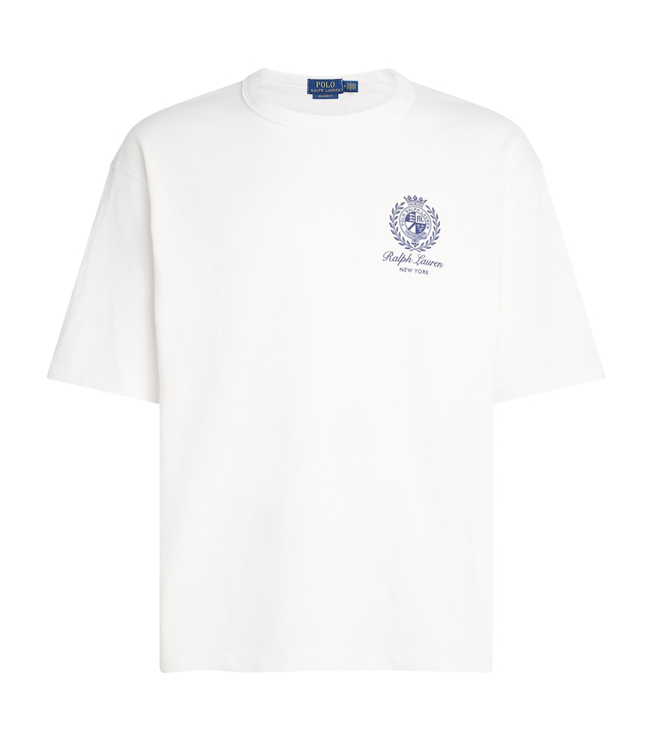 Polo Ralph Lauren Mens Cotton Logo Crest T-Shirt White Image 1
