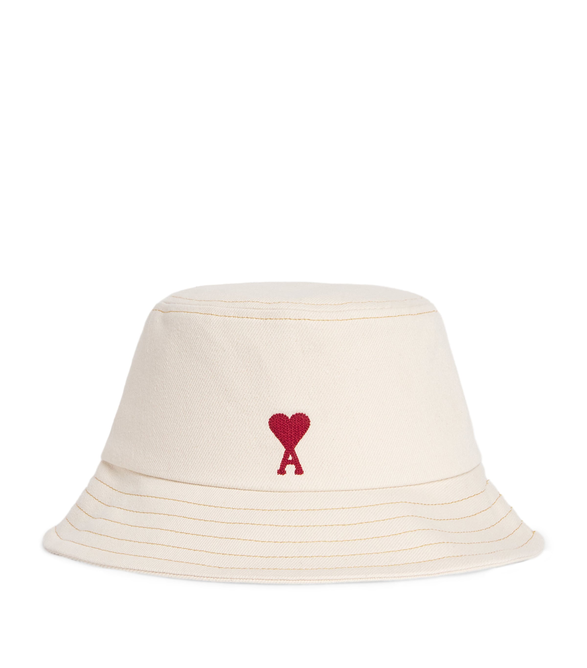 ハット AMI Alexandre Mattiussi AMI DE COEUR BUCKET HAT AMI Paris: Black Twill Ami de Coeur Stud Bucket Hat | SSENSE