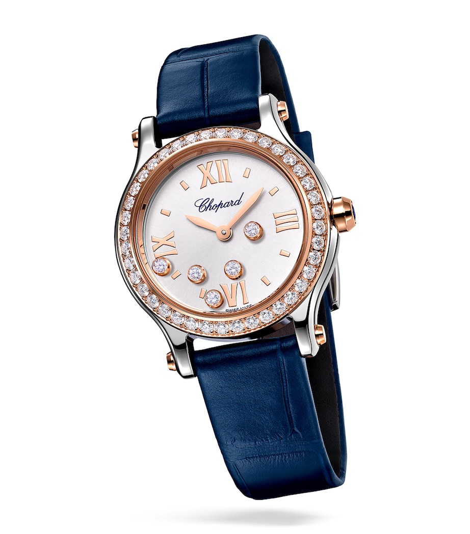 Rose Gold, Stainless Steel and Diamond Happy Sport Watch 25mm ROSE GOLD/STAINLESS Image 4