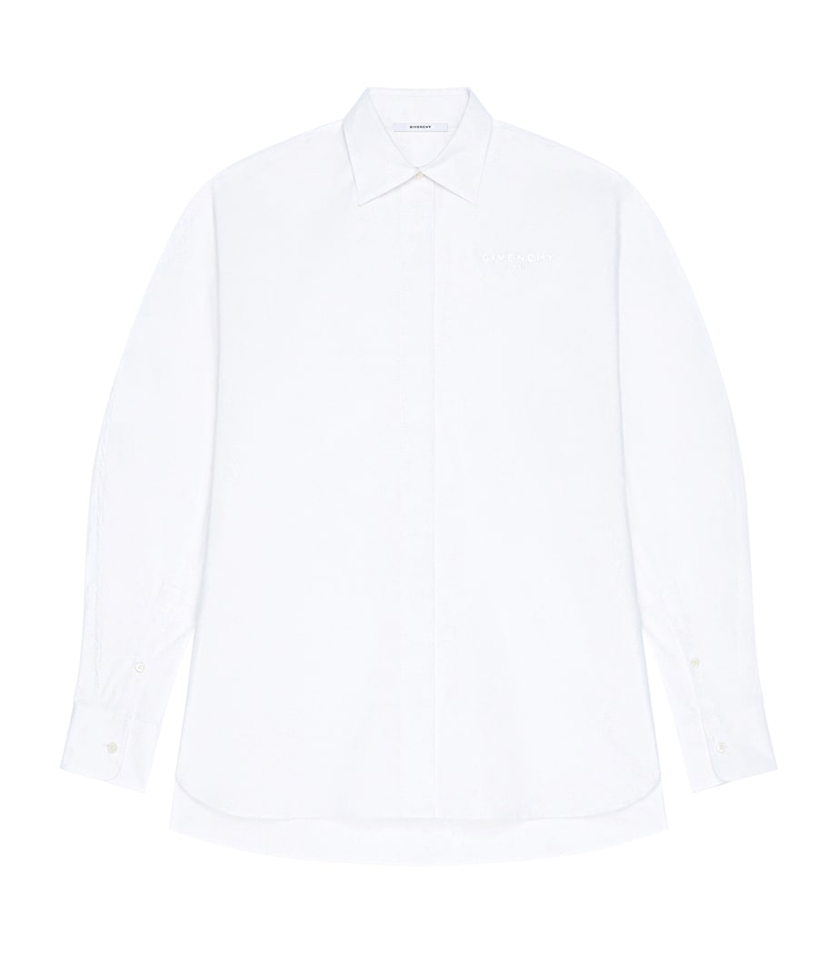 Cotton Poplin Overshirt WHITE Image 1