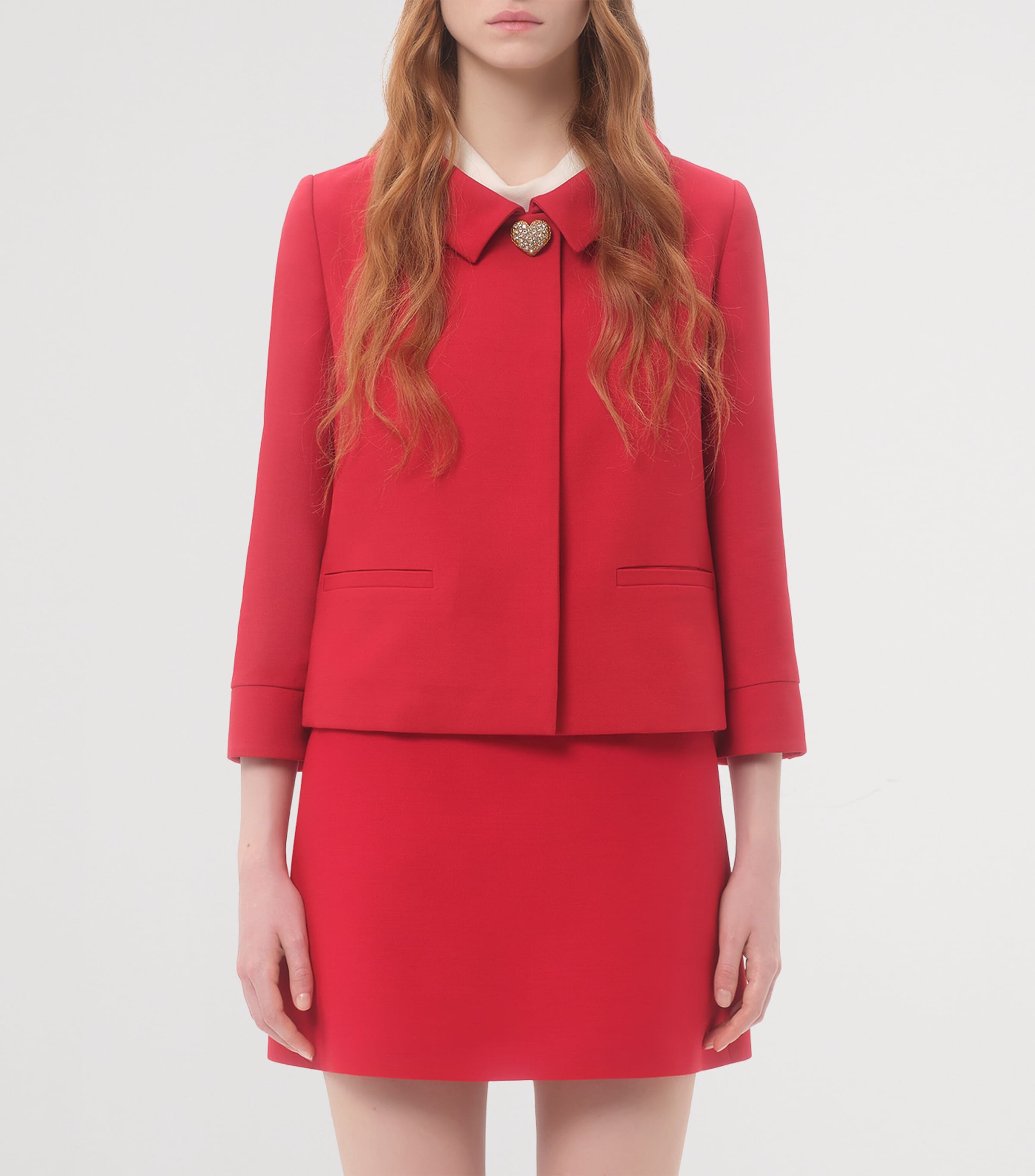 Wool-Silk Embellished Jacket R9M Image 2