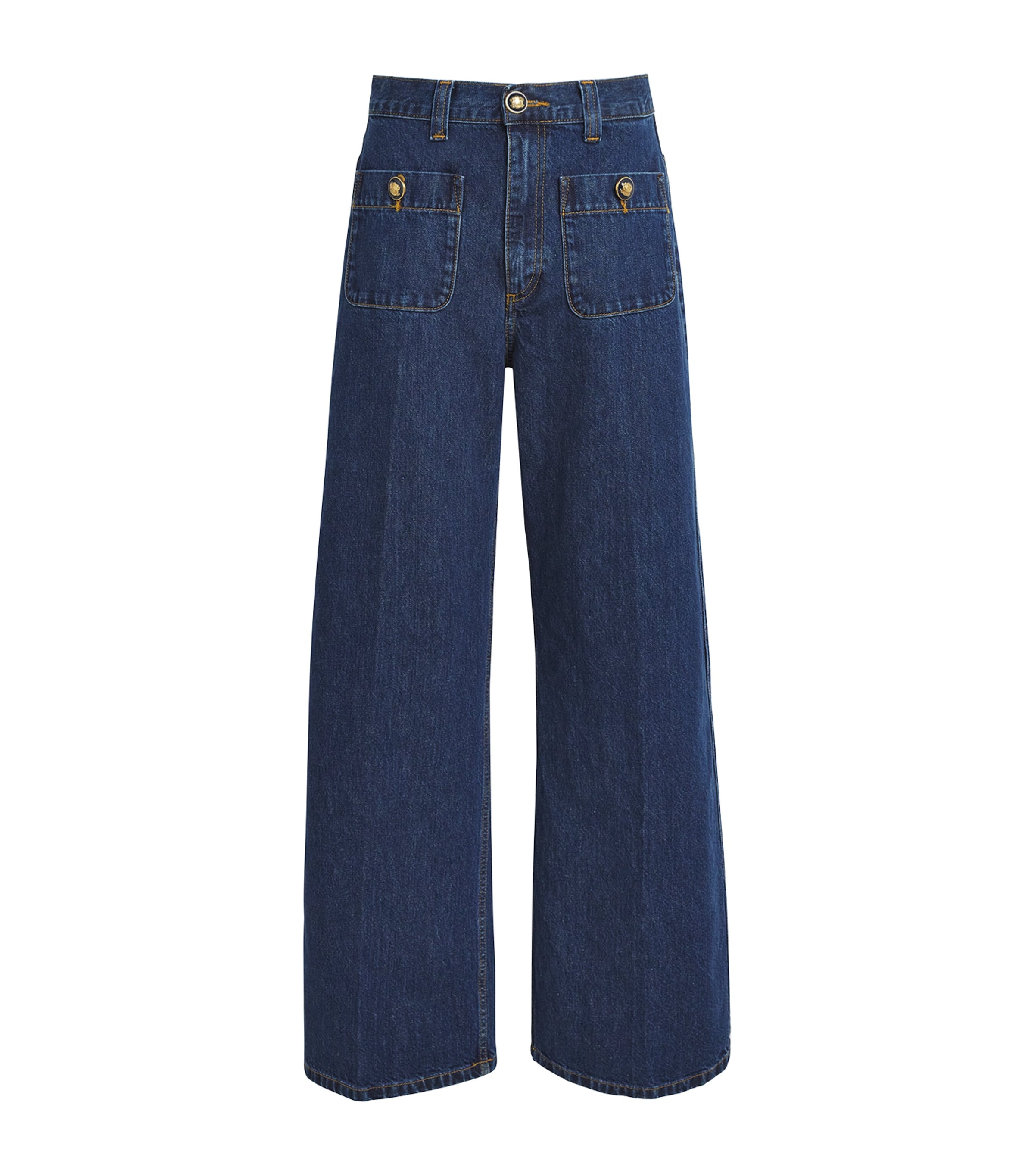 Wide-Leg Jeans DEEP BLUE Image 1