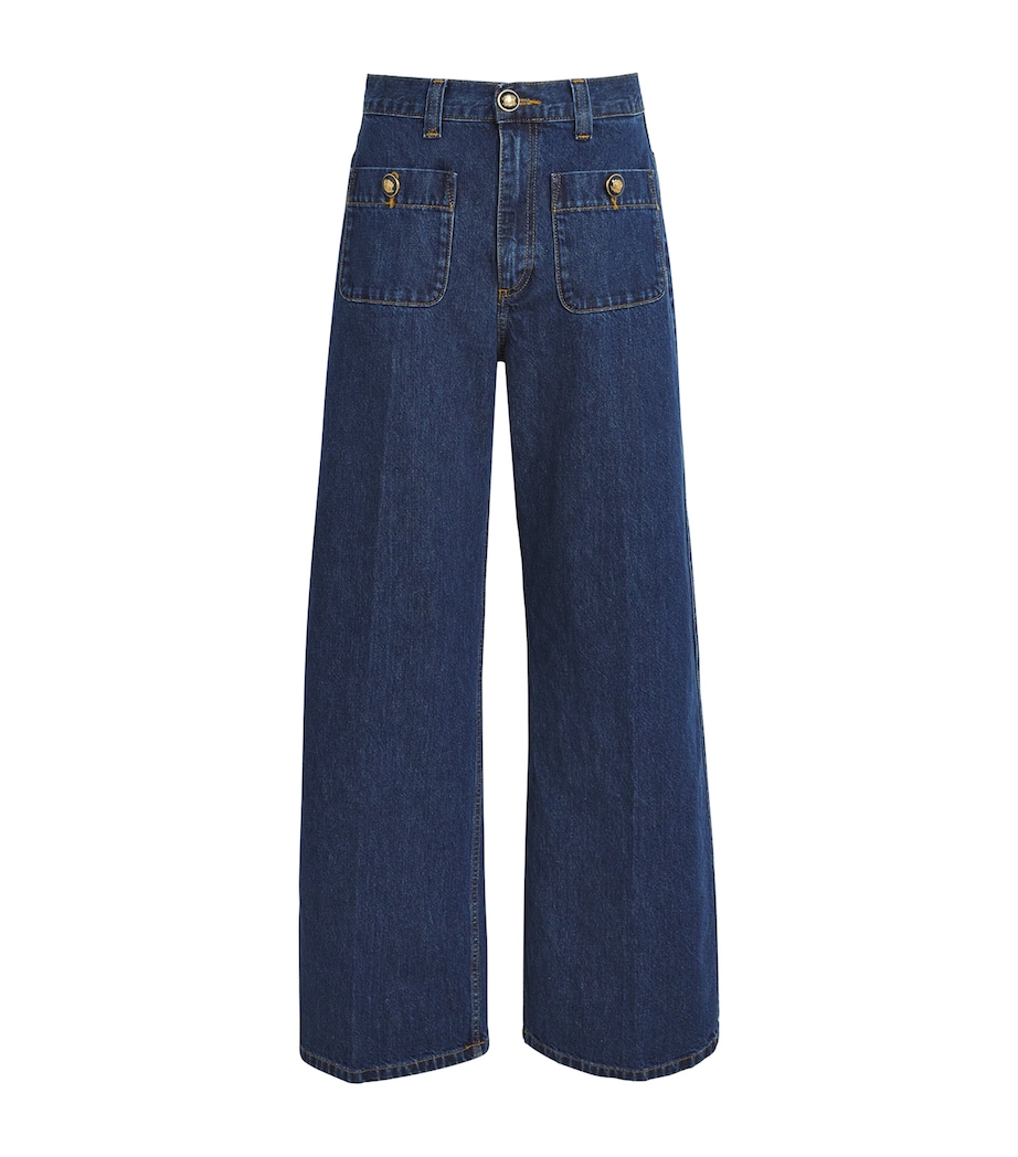Wide-Leg Jeans DEEP BLUE Image 1