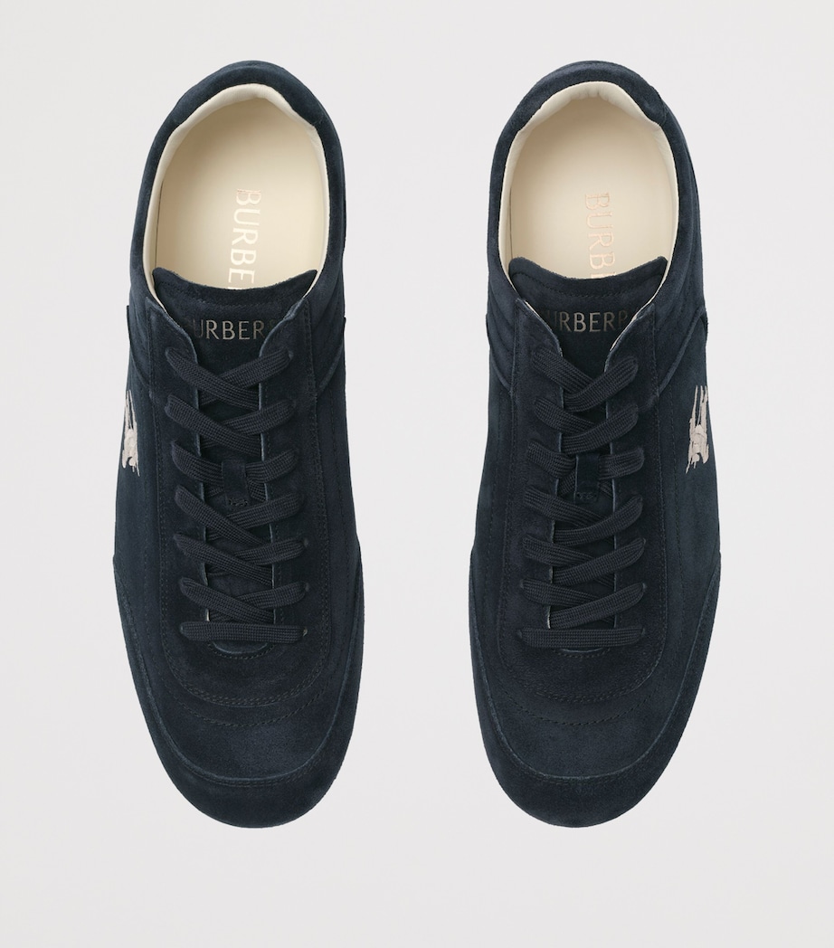 Burberry Suede Knight Runner Sneakers Storm Blue Image 4
