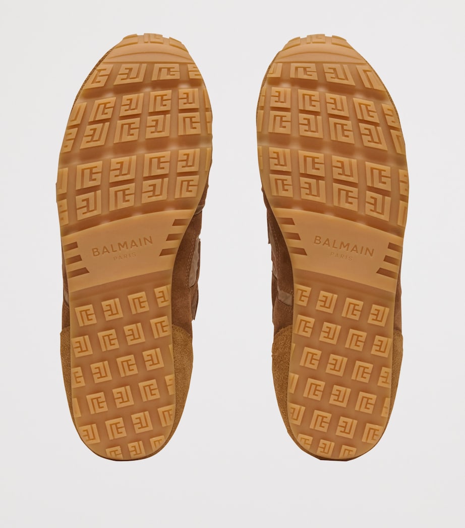 Balmain Suede Racer 45 Sneakers Beige Image 5