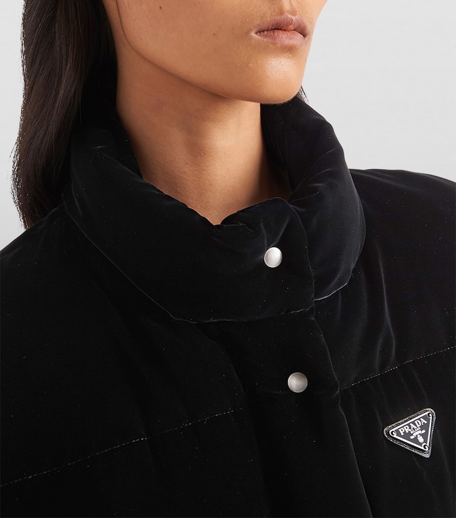 Velvet Convertible Down Jacket F0002 Image 6