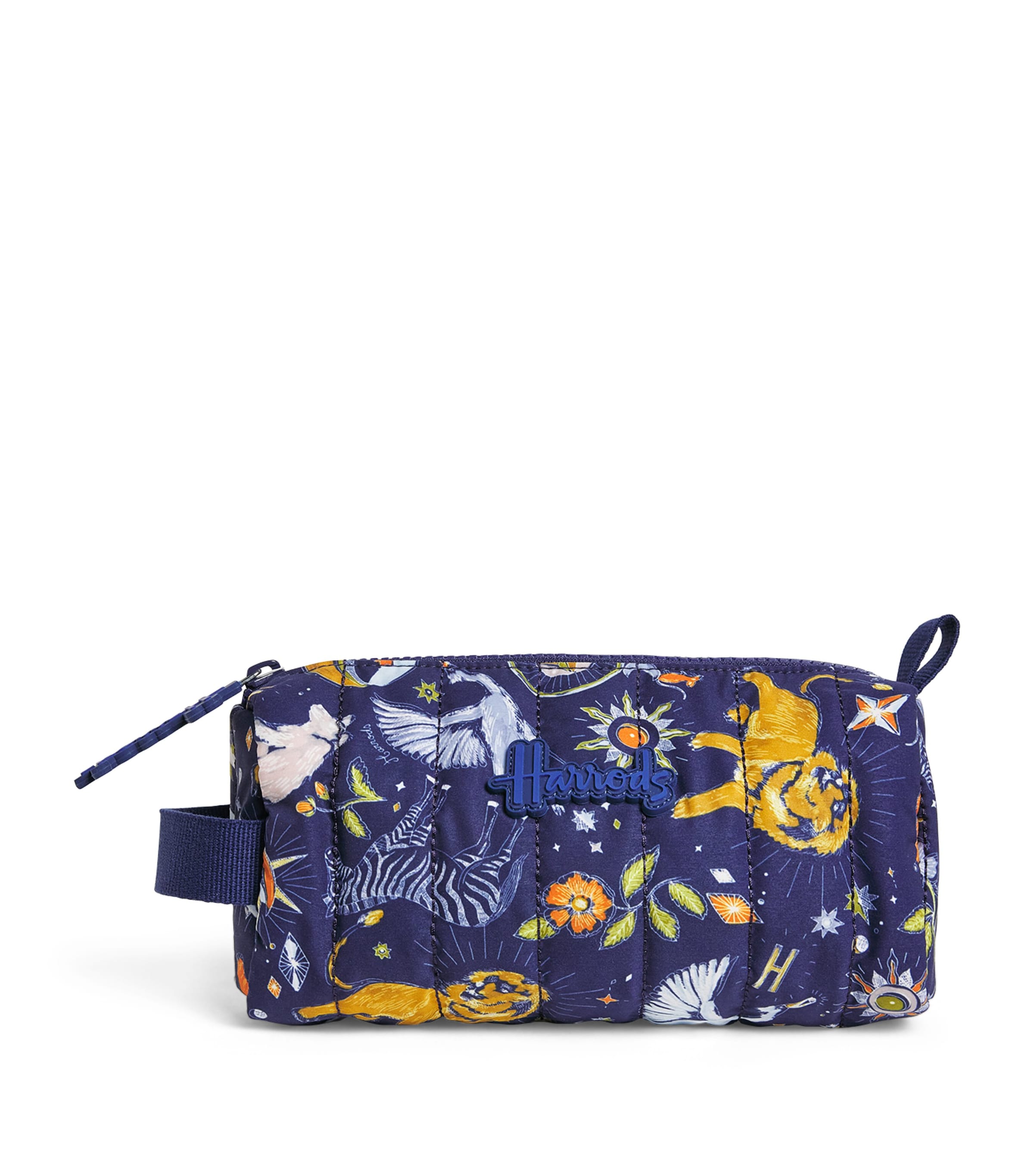 Harrods Quilted Night Sky Pencil Case In Blue