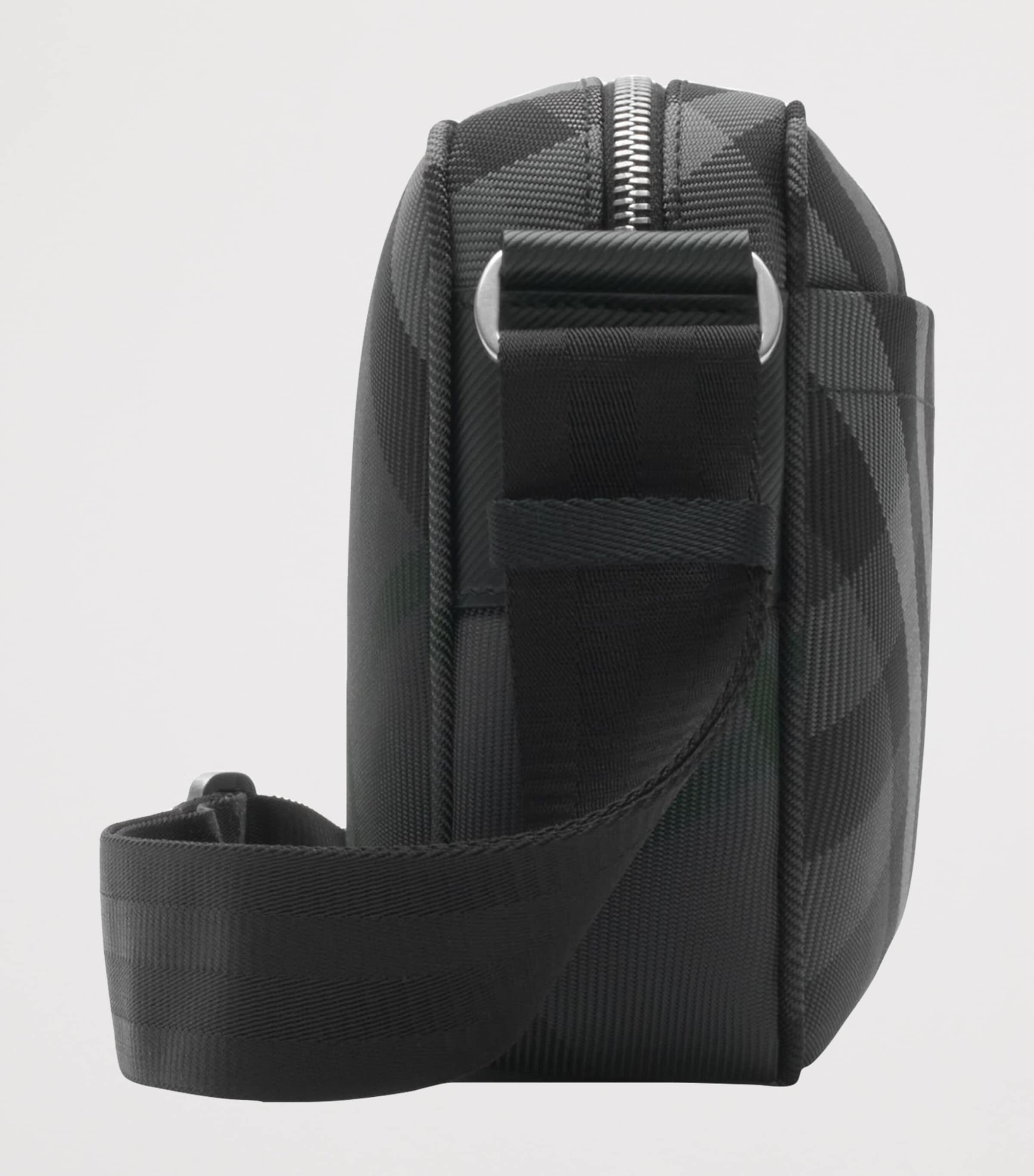 Slim Grid Cross-Body Bag CHARCOAL Image 3