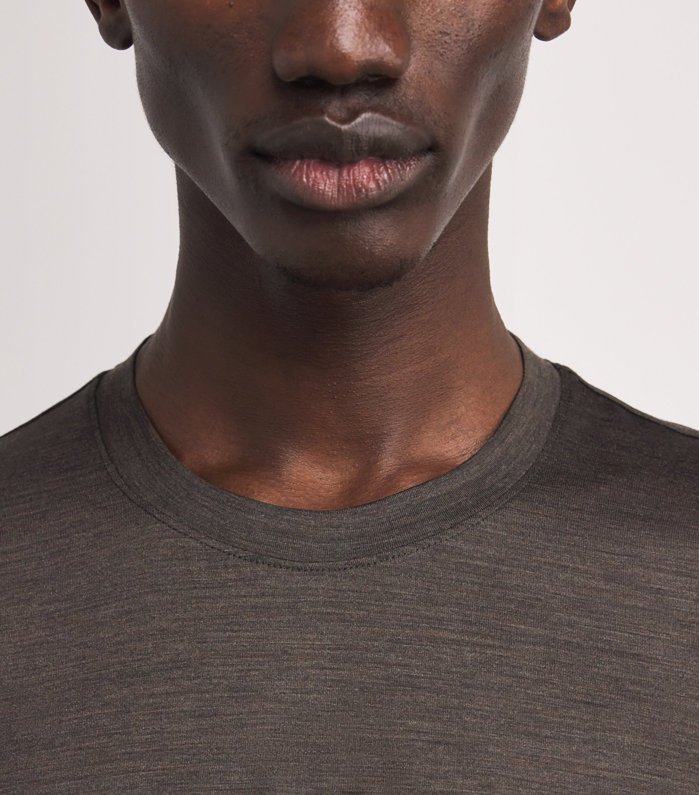 Marco Pescarolo Mens Virgin Wool T-Shirt Brown Image 6