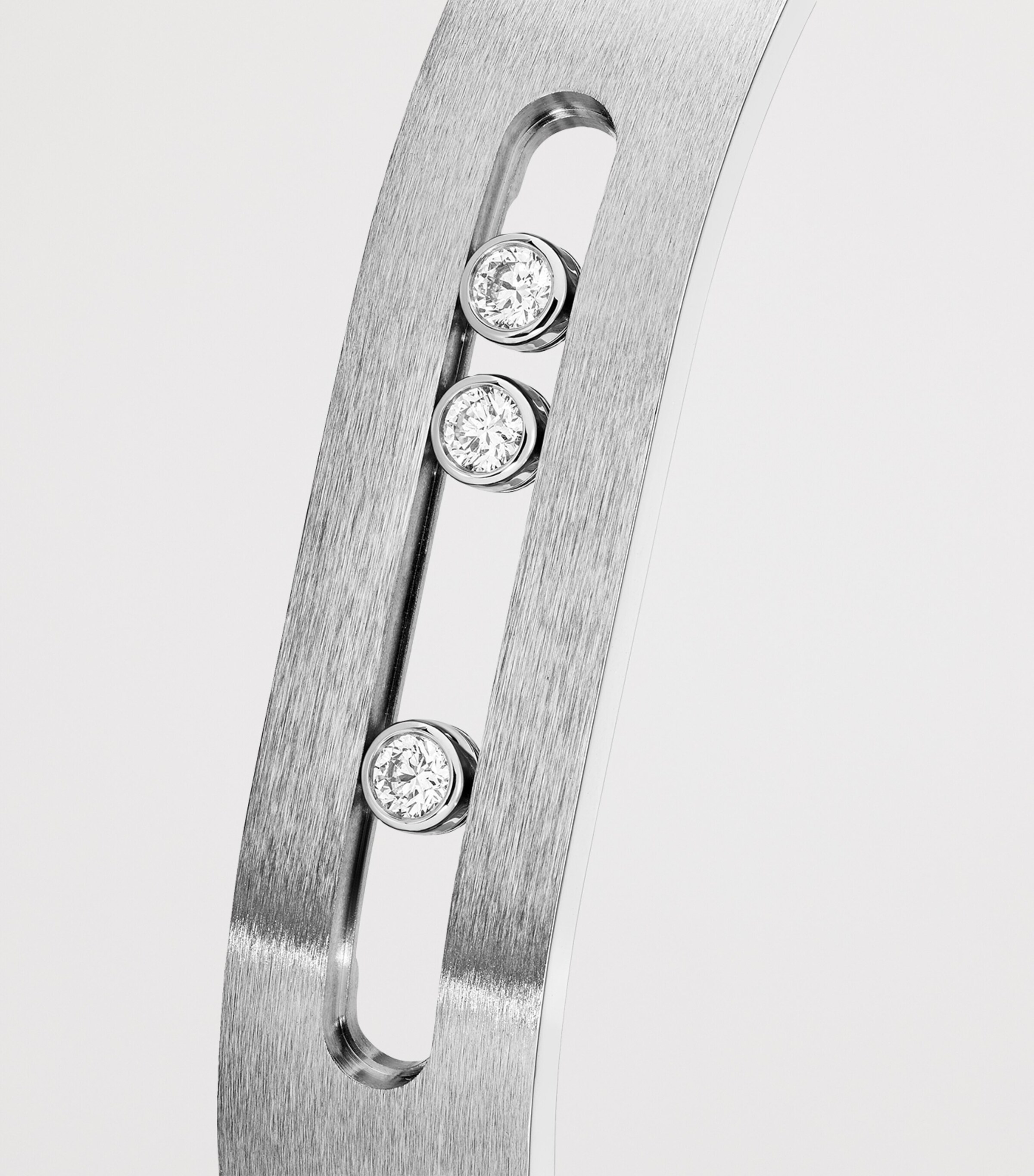 Move Titanium and White Diamond Bangle (0.23ct) TITANIUM NATURAL Image 3