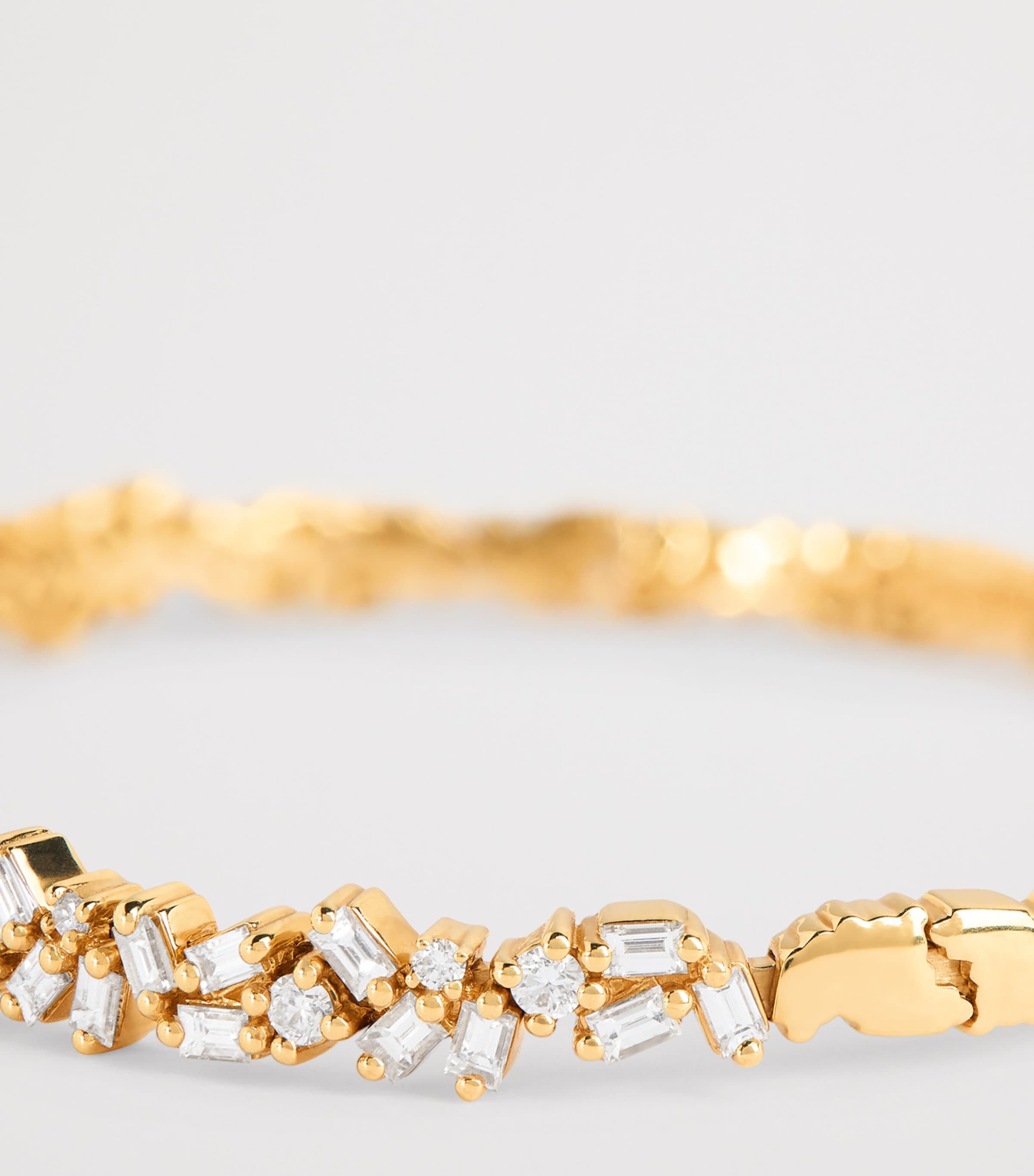 Suzanne Kalan Yellow Gold and Diamond Classic Sparkler Bangle Yg/wd Image 5
