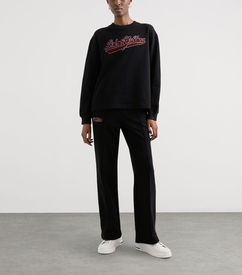 Cotton Graphic Sweatshirt N0000-BLACK Image 2