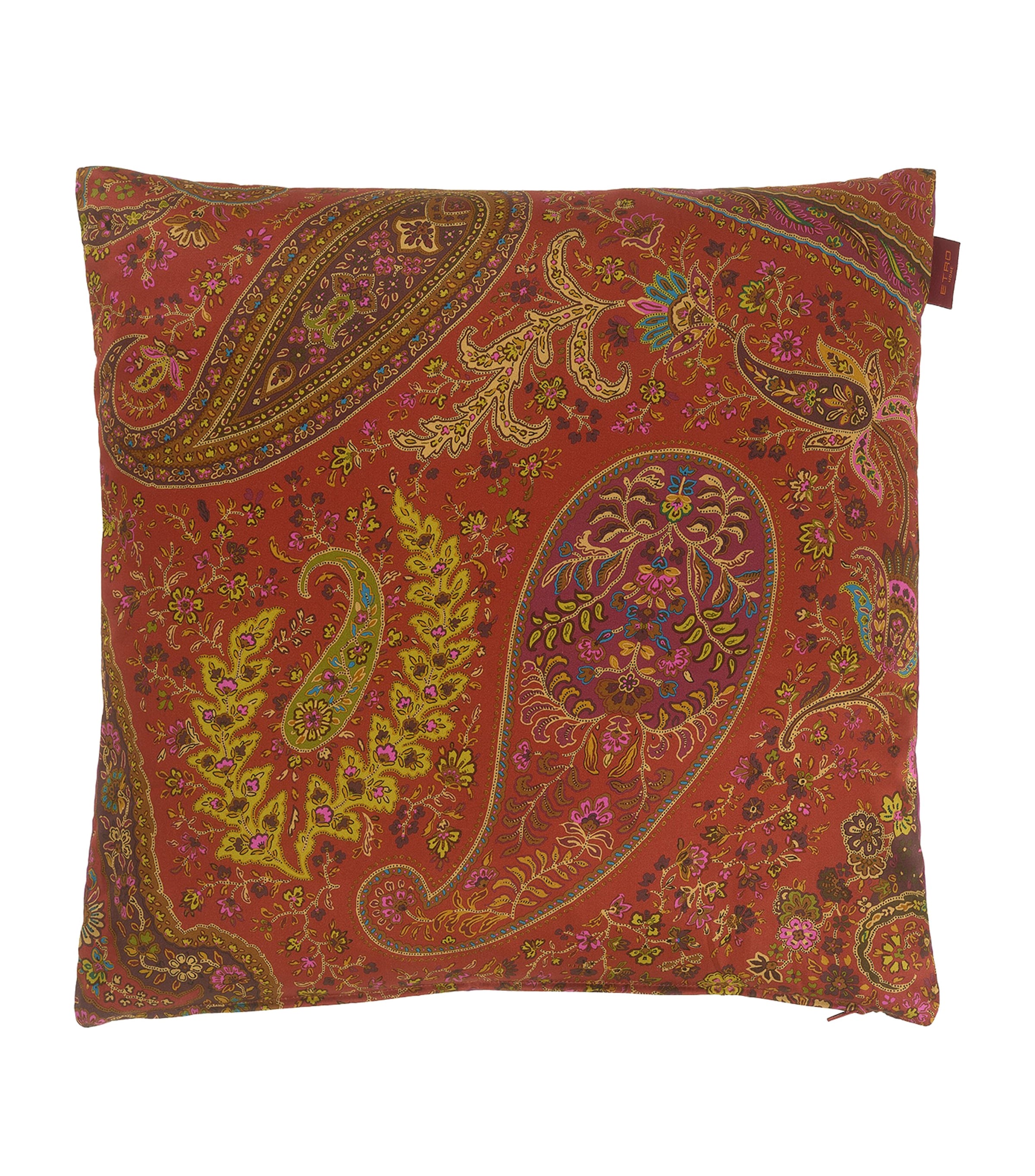 Etro Maranta Cushion In Red