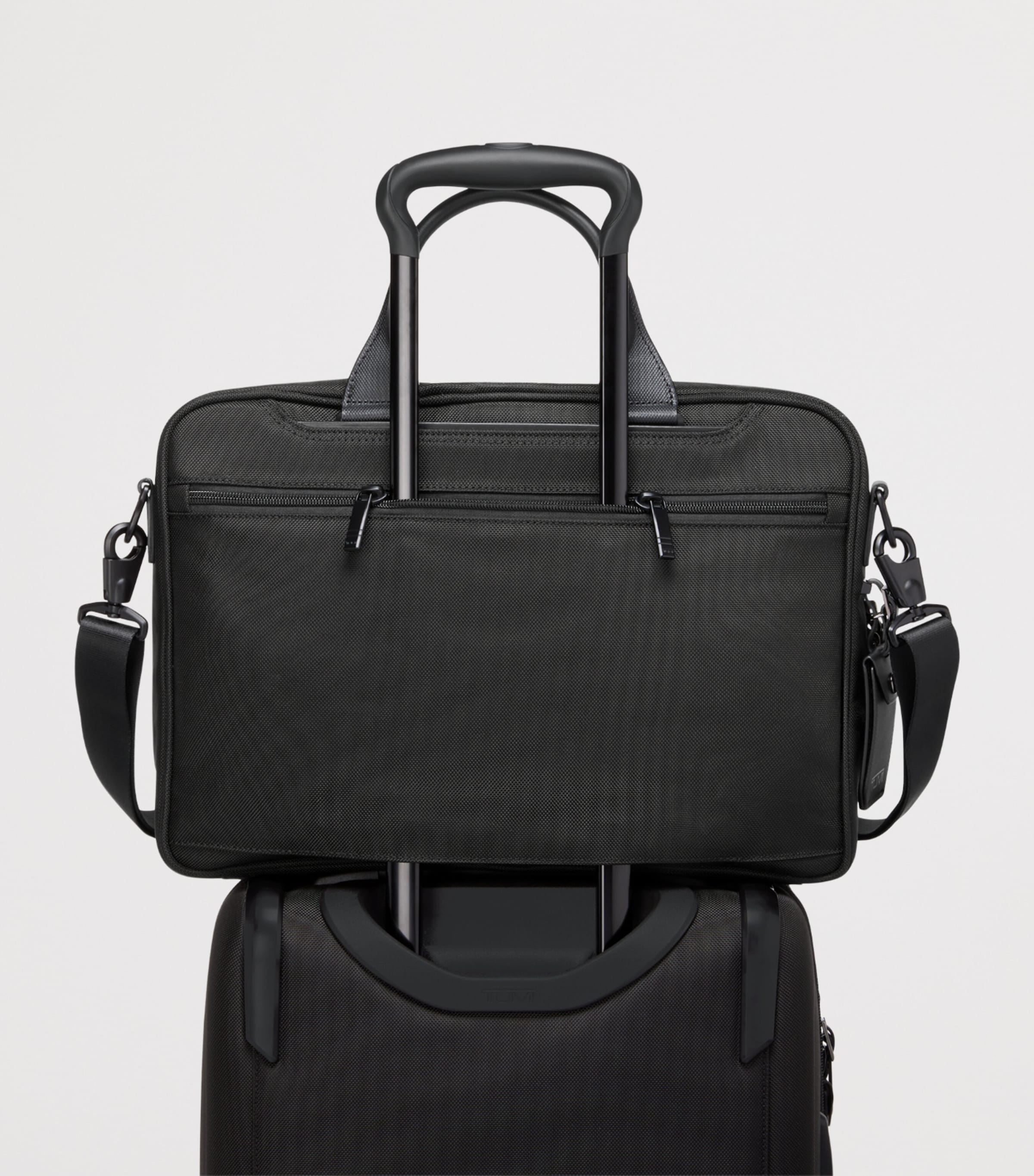 Tumi Medium Alpha 4 Briefcase (15") Black Image 5